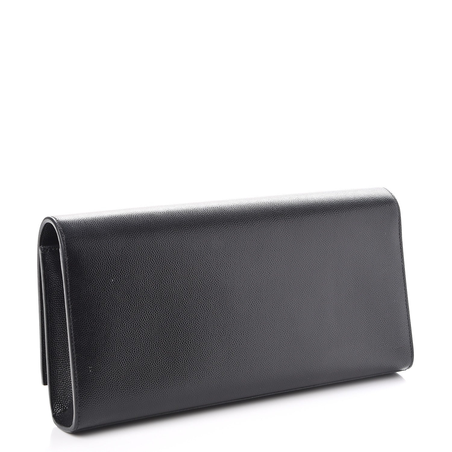 Saint Laurent Grain De Poudre Monogram Cassandre Clutch Black 3 of 7