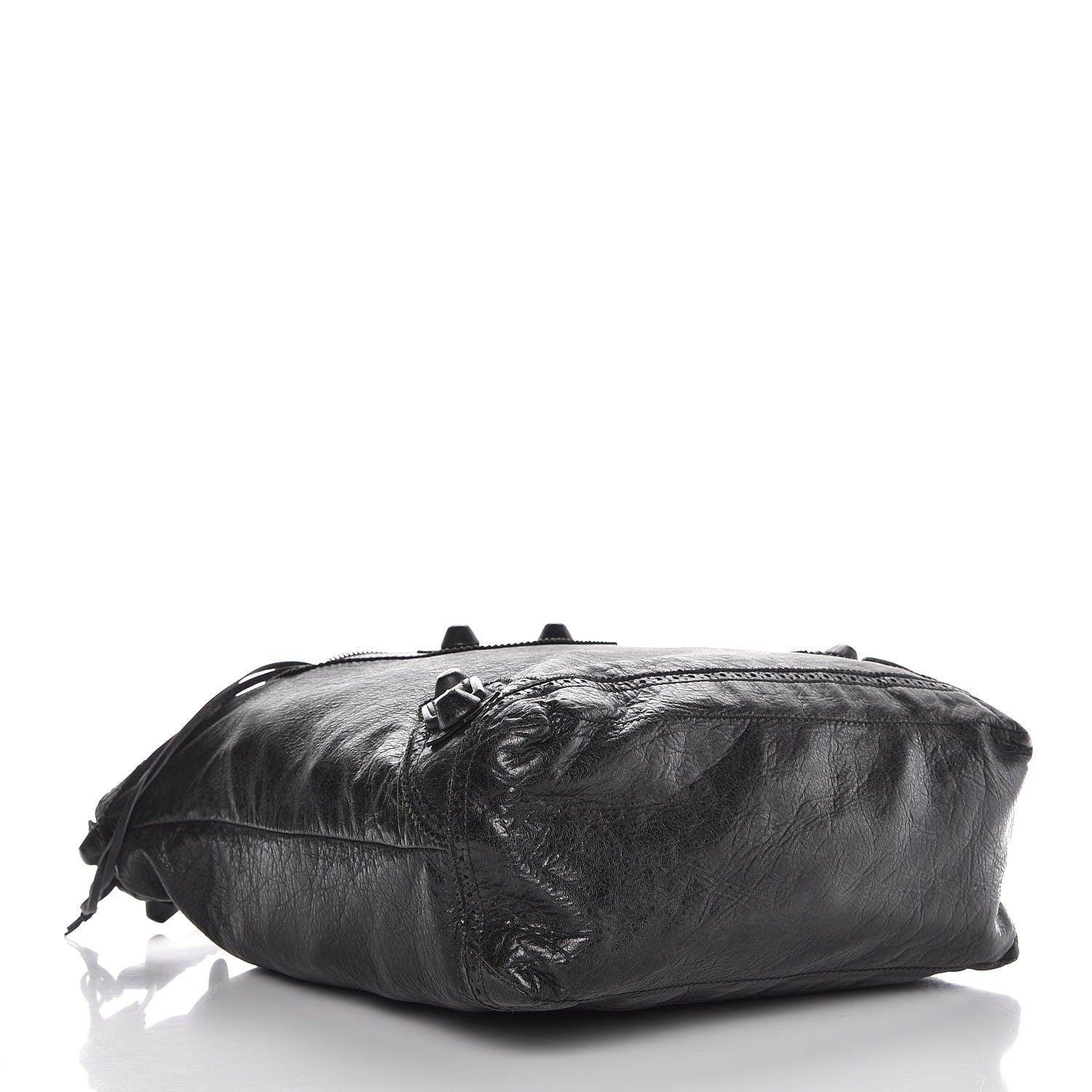 Balenciaga Agneau Giant Brogues Hardware Day Hobo Black 4 of 7
