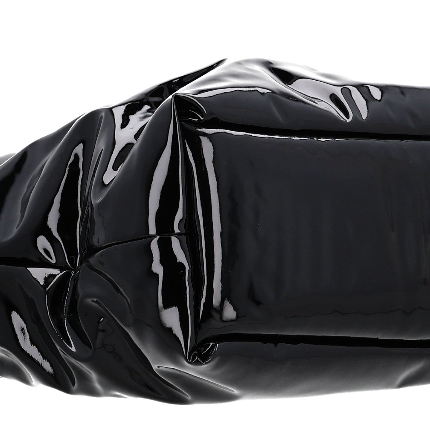 Saint Laurent Patent Wide Puffer Maxi Tote Black 8 of 9