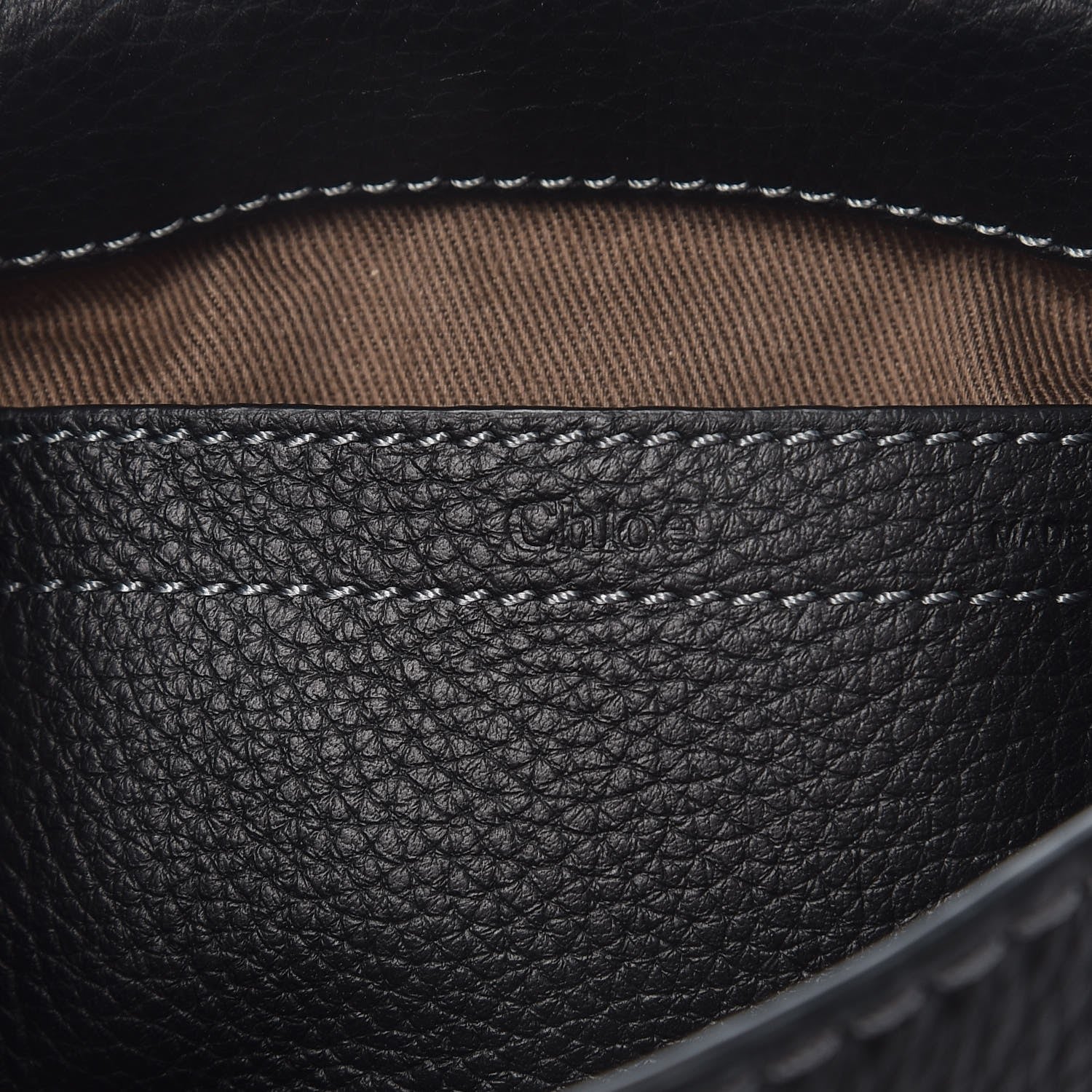 Chloe Calfskin Mini Marcie Round Crossbody Bag Black 6 of 7