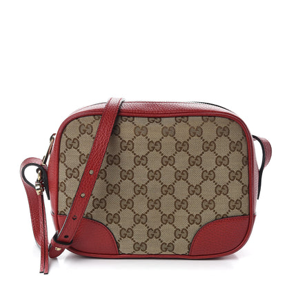 Gucci Monogram Mini Bree Messenger Bag Red 1 of 11