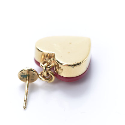 Louis Vuitton Lock Me Heart Earrings Pomme D'Amour 6 of 7