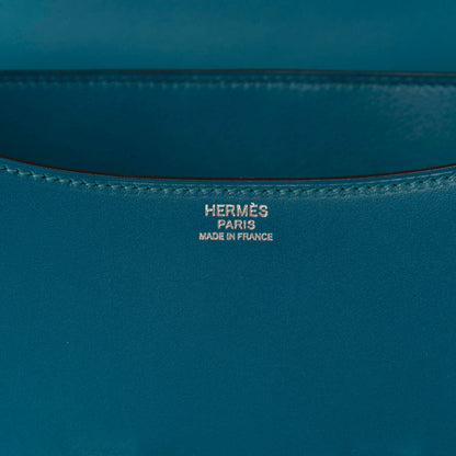 Hermes Tadelakt Constance 24 Bleu Izmir 9 of 11