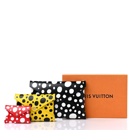 Louis Vuitton LV X YK Epi Kirigami Pochette Set Black Red Yellow 12 of 13