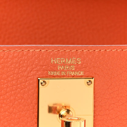 Hermes Togo Shoulder Kelly 40 Orange 6 of 11
