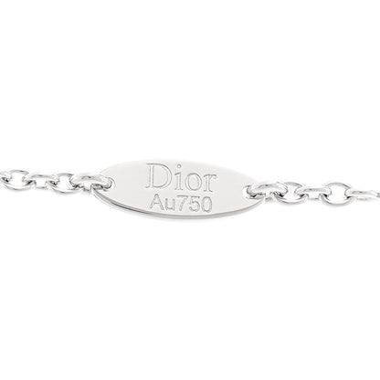 Christian Dior 18K White Gold Diamond Rose Des Vents Necklace 4 of 4