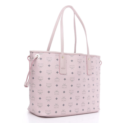 MCM Visetos Medium Liz Reversible Shopper Tote Soft Pink 4 of 13