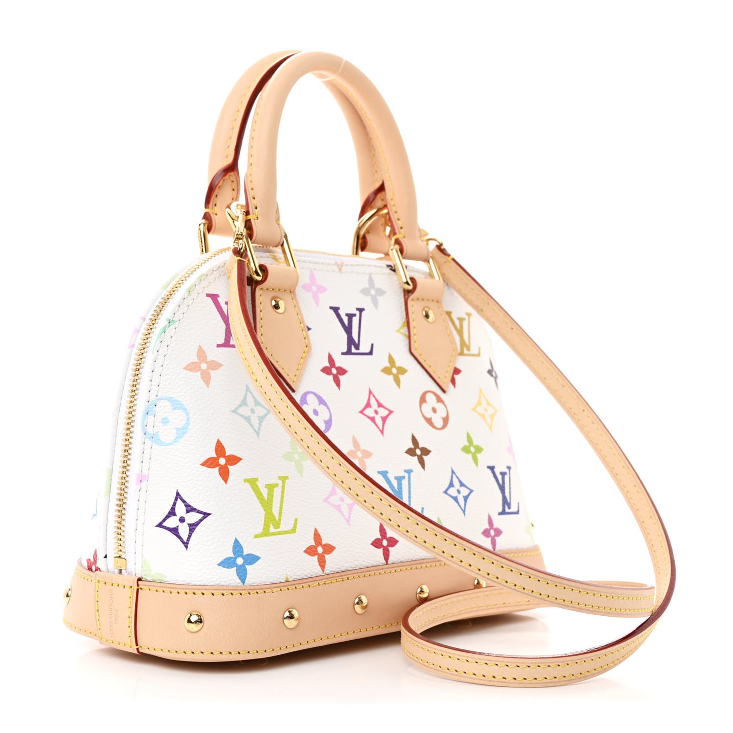 LV x TM Monogram Multicolor Alma BB White