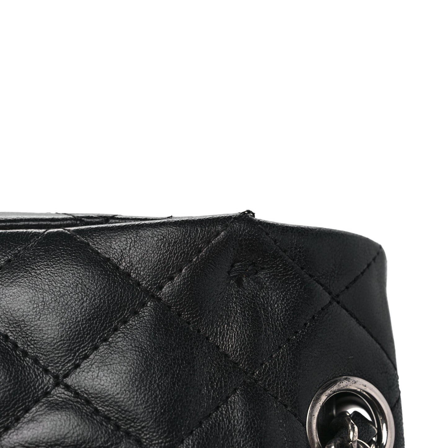 Lambskin Quilted Medium Hybrid Reissue Flap Black