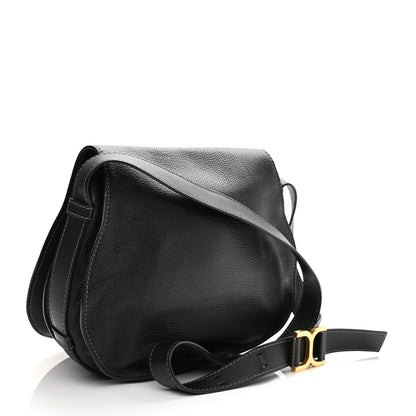 Chloe Calfskin Medium Marcie Round Crossbody Bag Black 3 of 11