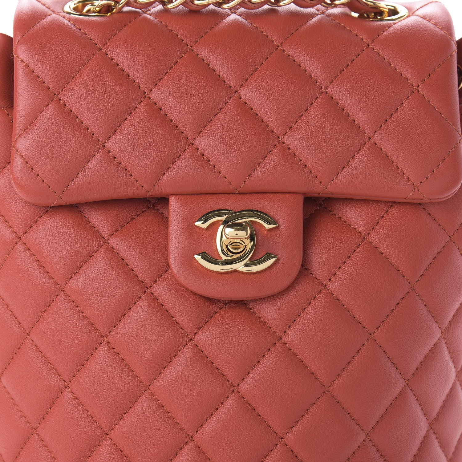 Chanel Calfskin Quilted Mini Urban Spirit Backpack Red 9 of 9