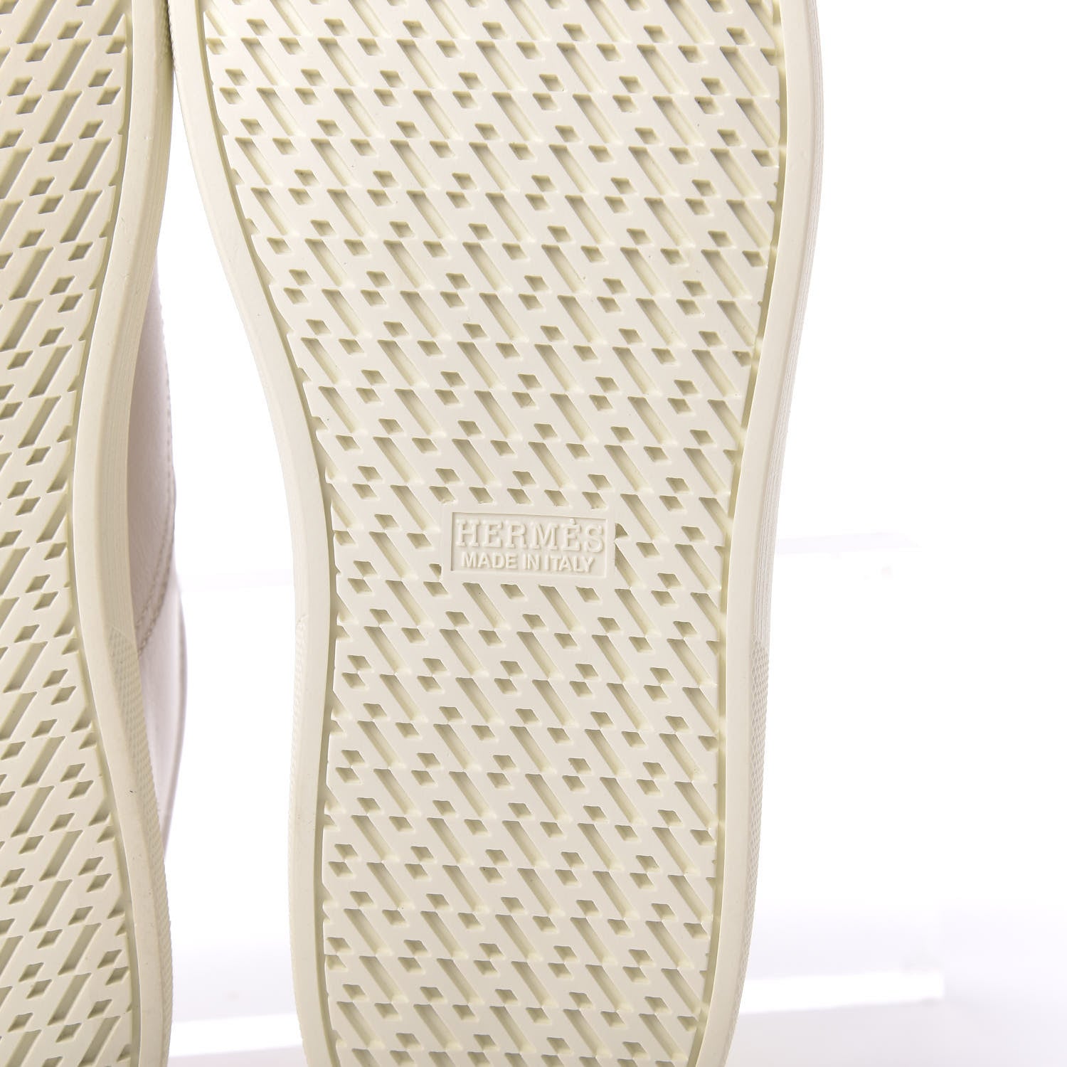 Hermes Calfskin Pegase Pop Quicker Sneakers 37.5 Beige Multicolor 10 of 12