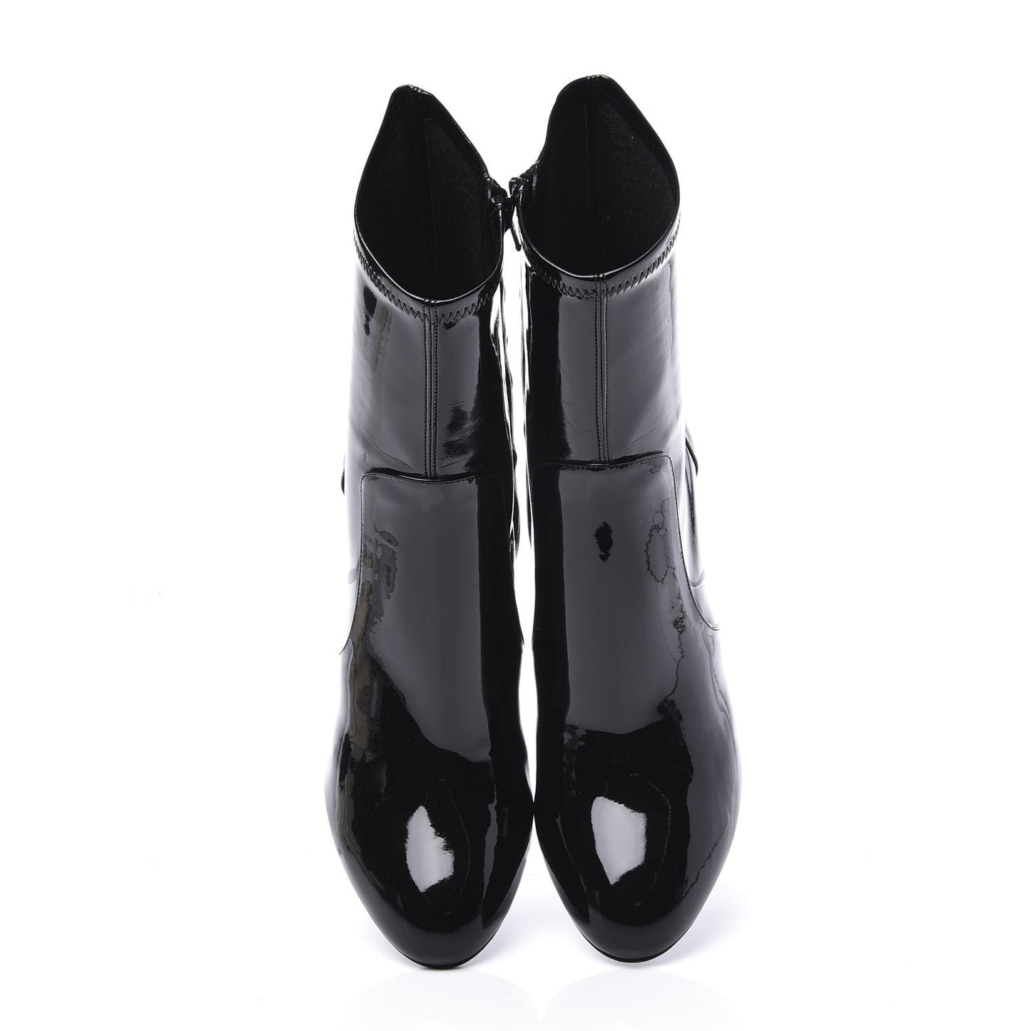 Patent Uniformes Silhouette Ankle Boots 39 Black