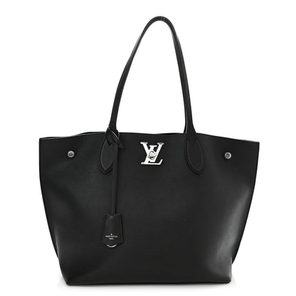 Louis Vuitton Calfskin Lockme Go Tote Black 1 of 10