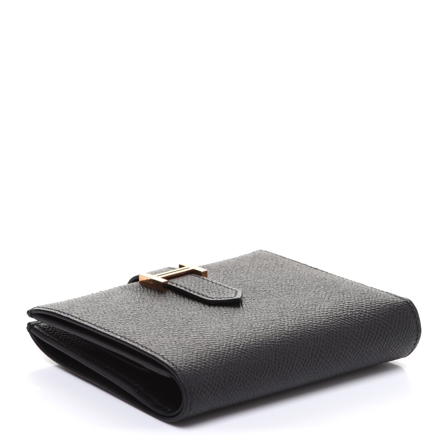 Hermes Epsom Bearn Compact Wallet Black 4 of 8