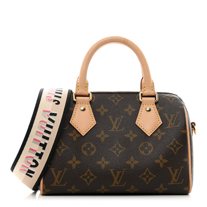 Louis Vuitton Monogram Speedy Bandouliere 20 Black 1 of 10