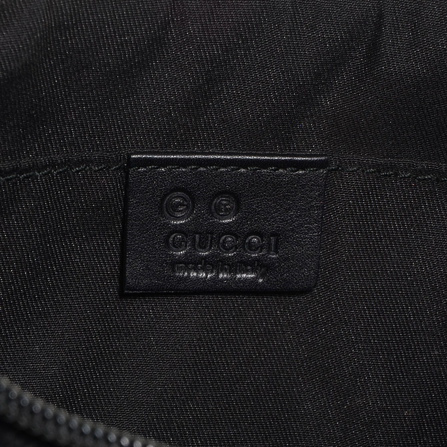 Gucci Denim Monogram Half Moon Hobo Black 6 of 7