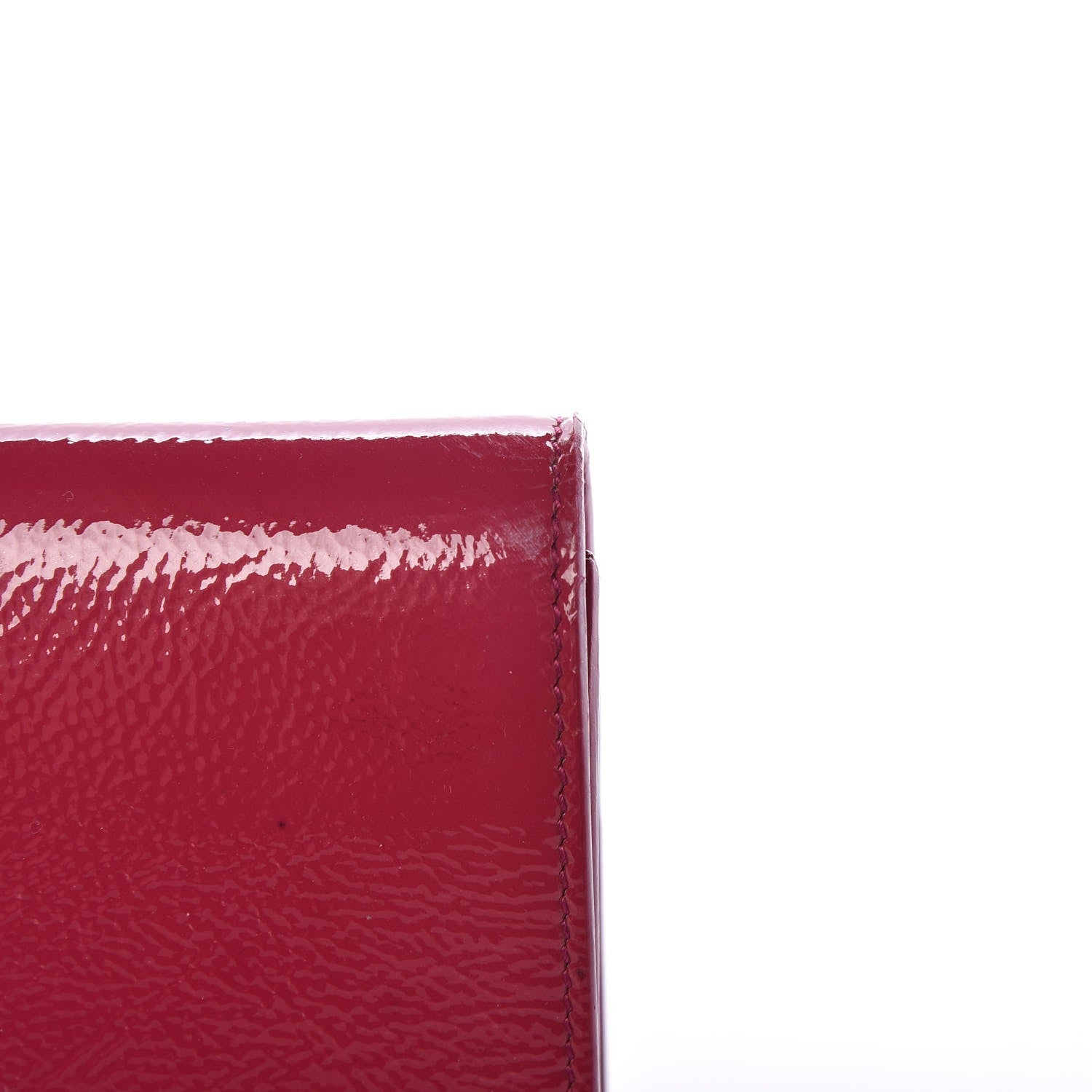 Saint Laurent Textured Patent Large Belle De Jour Clutch Fuchsia 8 of 9