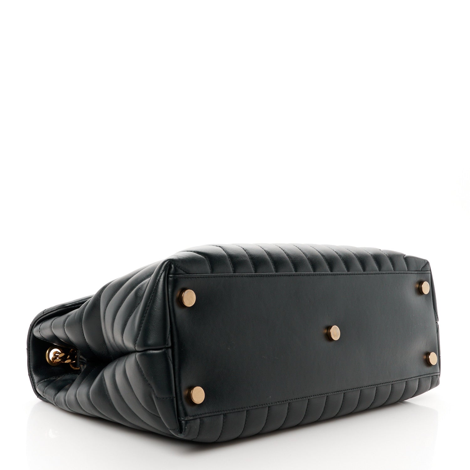 Saint Laurent Calfskin Y Quilted Monogram Large Loulou Chain Satchel Black 4 of 11
