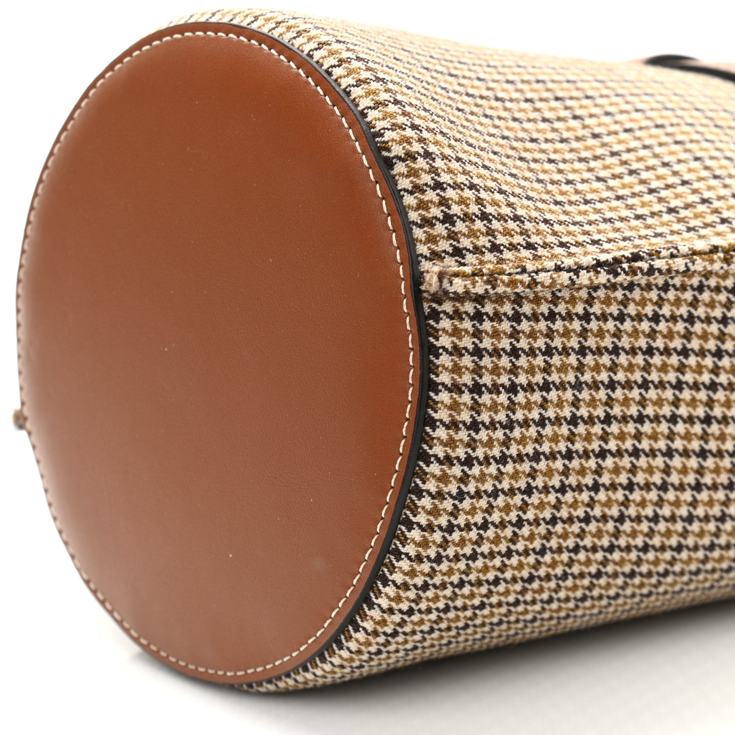Celine Smooth Calfskin Tweed Nano Big Bag Bucket Tan 9 of 10