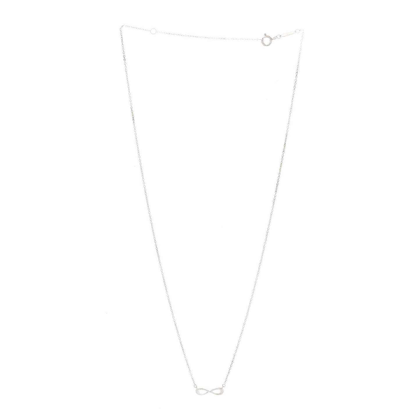 Sterling Silver Mini Infinity Pendant Necklace