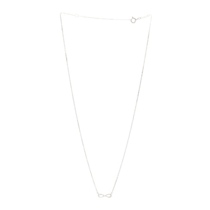 Tiffany Sterling Silver Mini Infinity Pendant Necklace 3 of 5