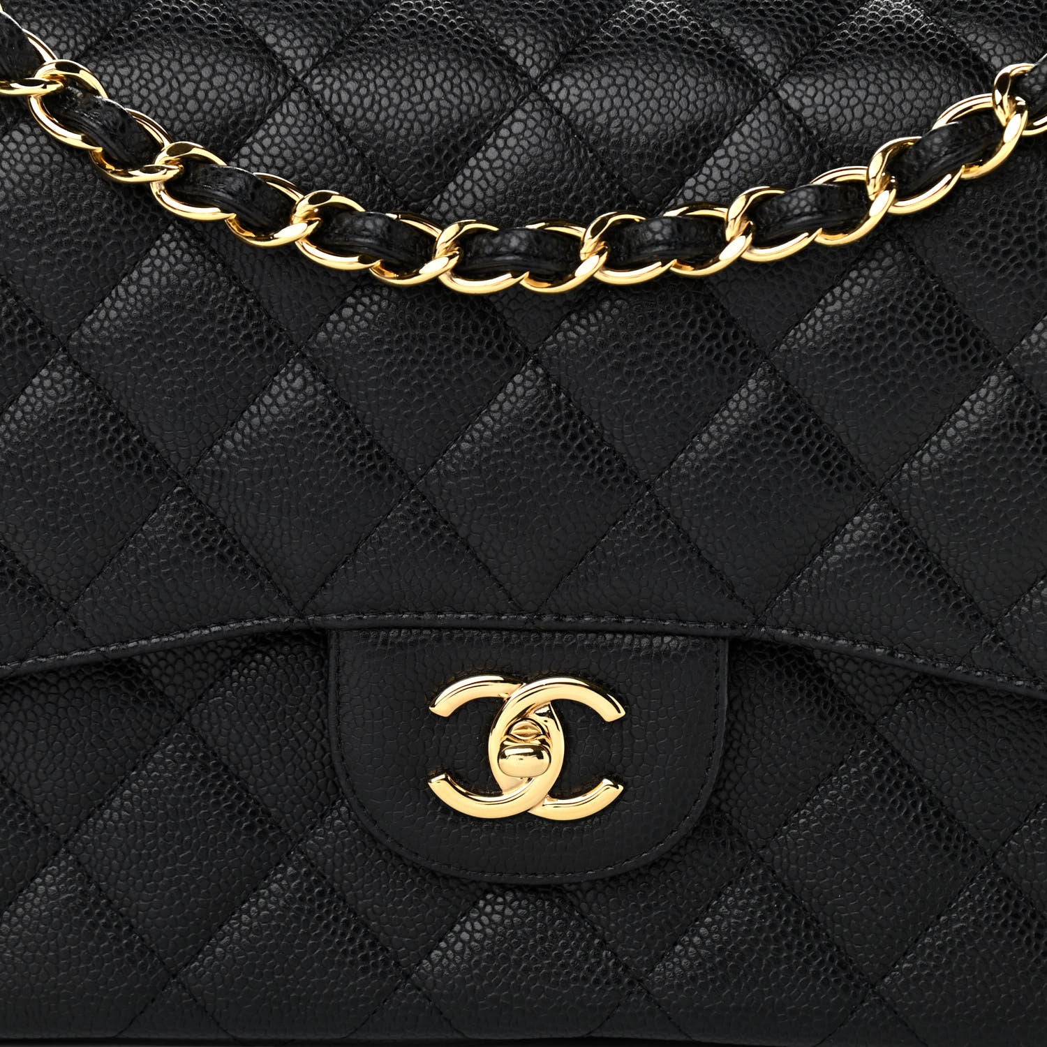 Chanel Caviar Quilted Jumbo Double Flap Black 8 of 14