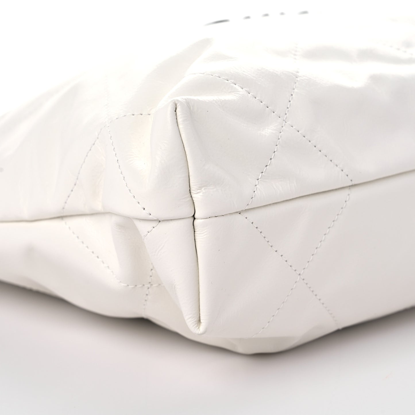 Calfskin Quilted Small Chanel 22 White