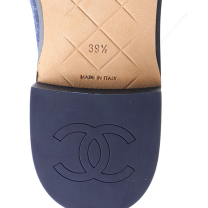 Chanel Denim CC Turnlock Loafers 39.5 Dark Blue 8 of 11