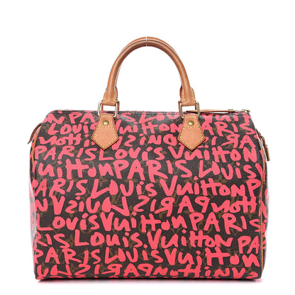 Louis Vuitton Monogram Graffiti Speedy 30 Fuchsia 1 of 18