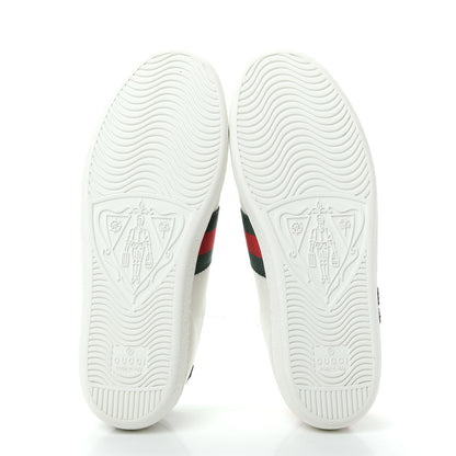 Gucci Calfskin Web Studded Womens Arrow Ace Sneakers 35.5 White 6 of 10
