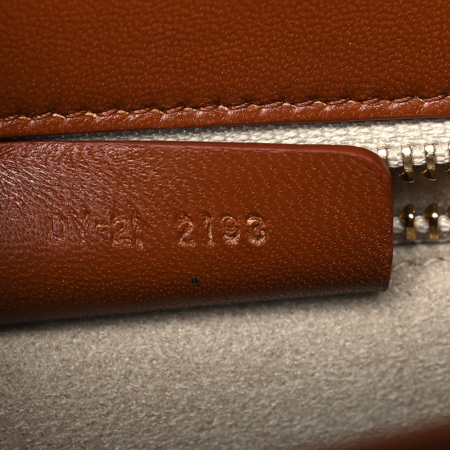 Brushed Off Calfskin Small Iconic Top Handle Cuoio