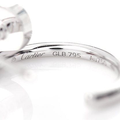 Cartier 18K White Gold Juste Un Clou Hoop Earrings 4 of 5
