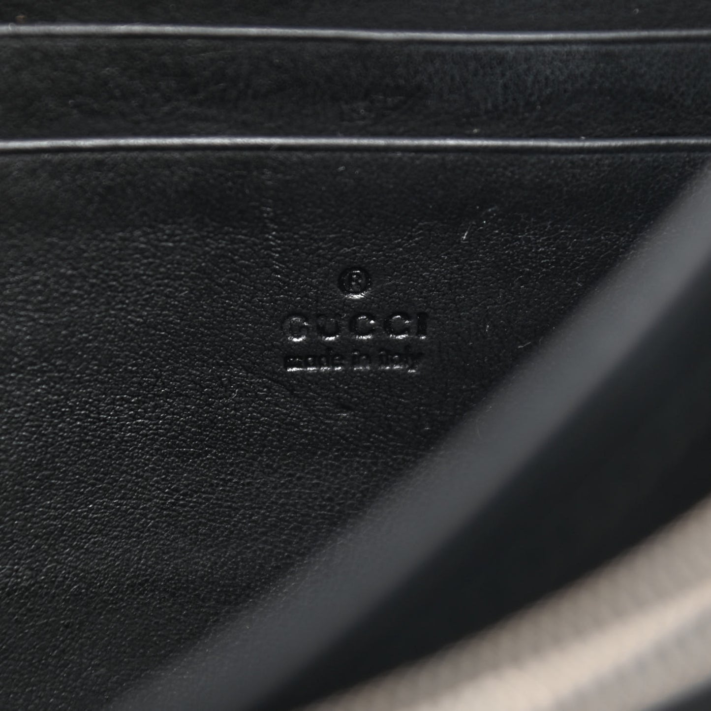 Suede Mini Dionysus Chain Wallet Black