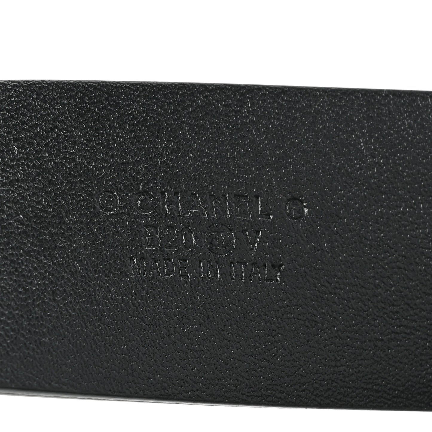 Calfskin Crystal Metal Quilted CC Belt 75 30 Black