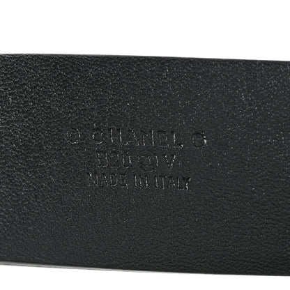 Chanel Calfskin Crystal Metal Quilted CC Belt 75 30 Black 3 of 7