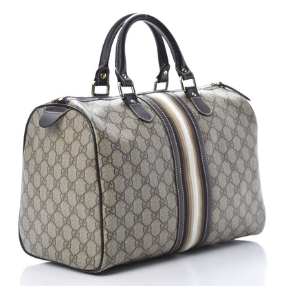 Gucci GG Plus Monogram Web Medium Joy Boston Dark Brown 3 of 13