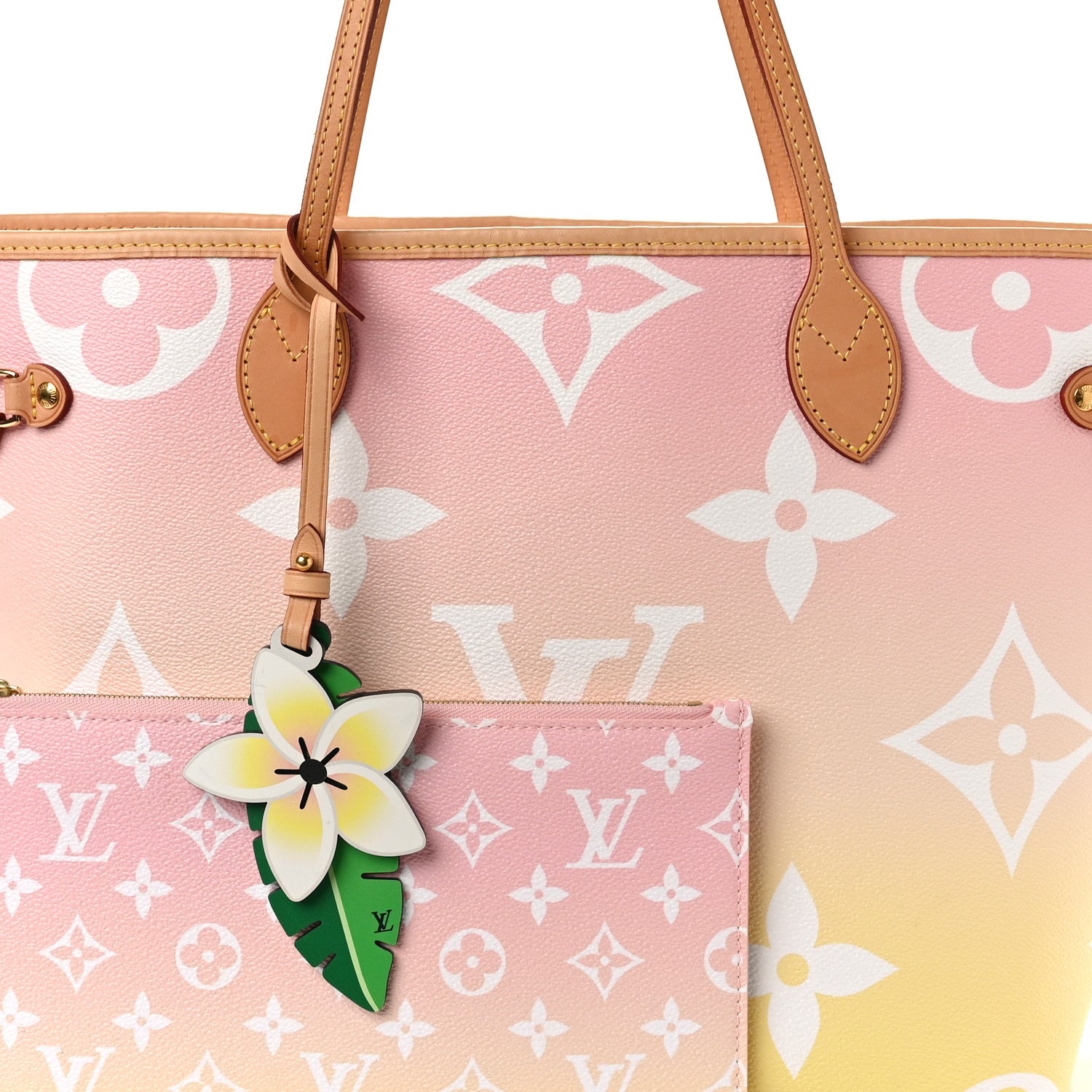 Louis Vuitton LOUIS VUITTON Monogram Giant By The Pool Neverfull MM Light Pink 9 of 13
