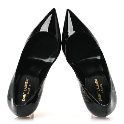 Saint Laurent Patent Opyum 110 Pumps 39 Black Gold 2 of 12