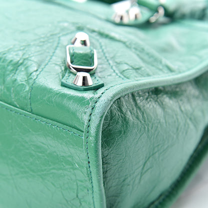 Balenciaga Agneau Classic Silver Hardware S City Magic Green 10 of 15