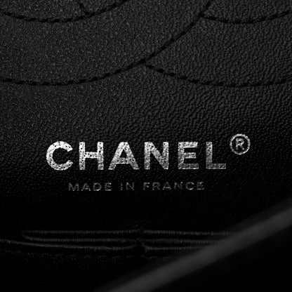 Chanel Glazed Aged Calfskin Quilted 2.55 Reissue 225 Flap So Black 6 of 10