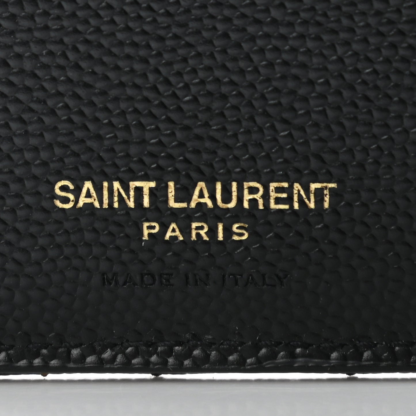 Grain De Poudre Matelasse Chevron Monogram Zipped Two-Part Wallet Black