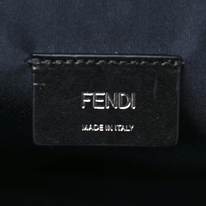 Fendi X SARAH COLEMAN Fabric Jacquard Vitello Grace Light Woven Lanyard FF Vertigo Pouch Pocket Backpack Tobacco Moro Black 6 of 10