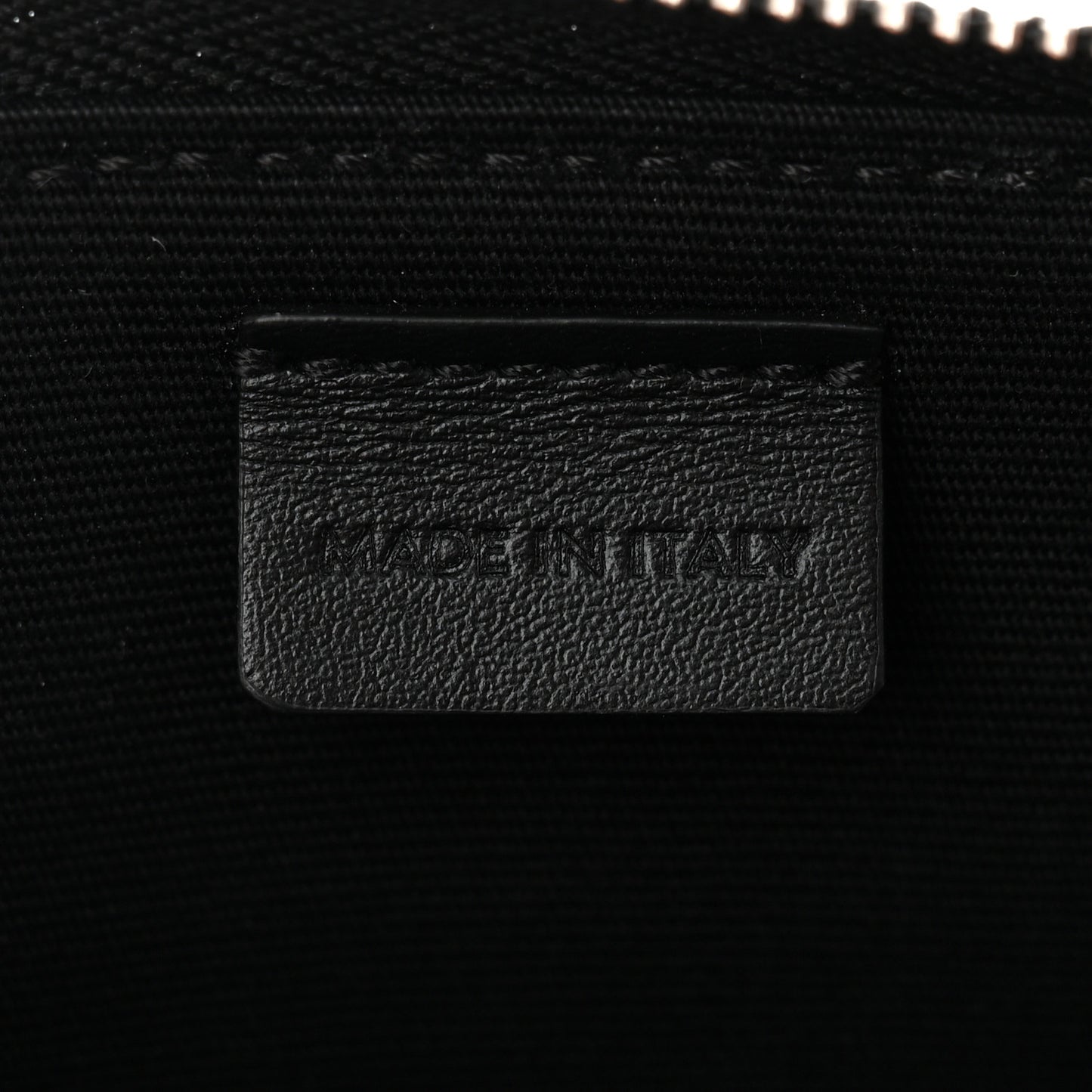 Triomphe Canvas Horizontal Pouch Silver Black