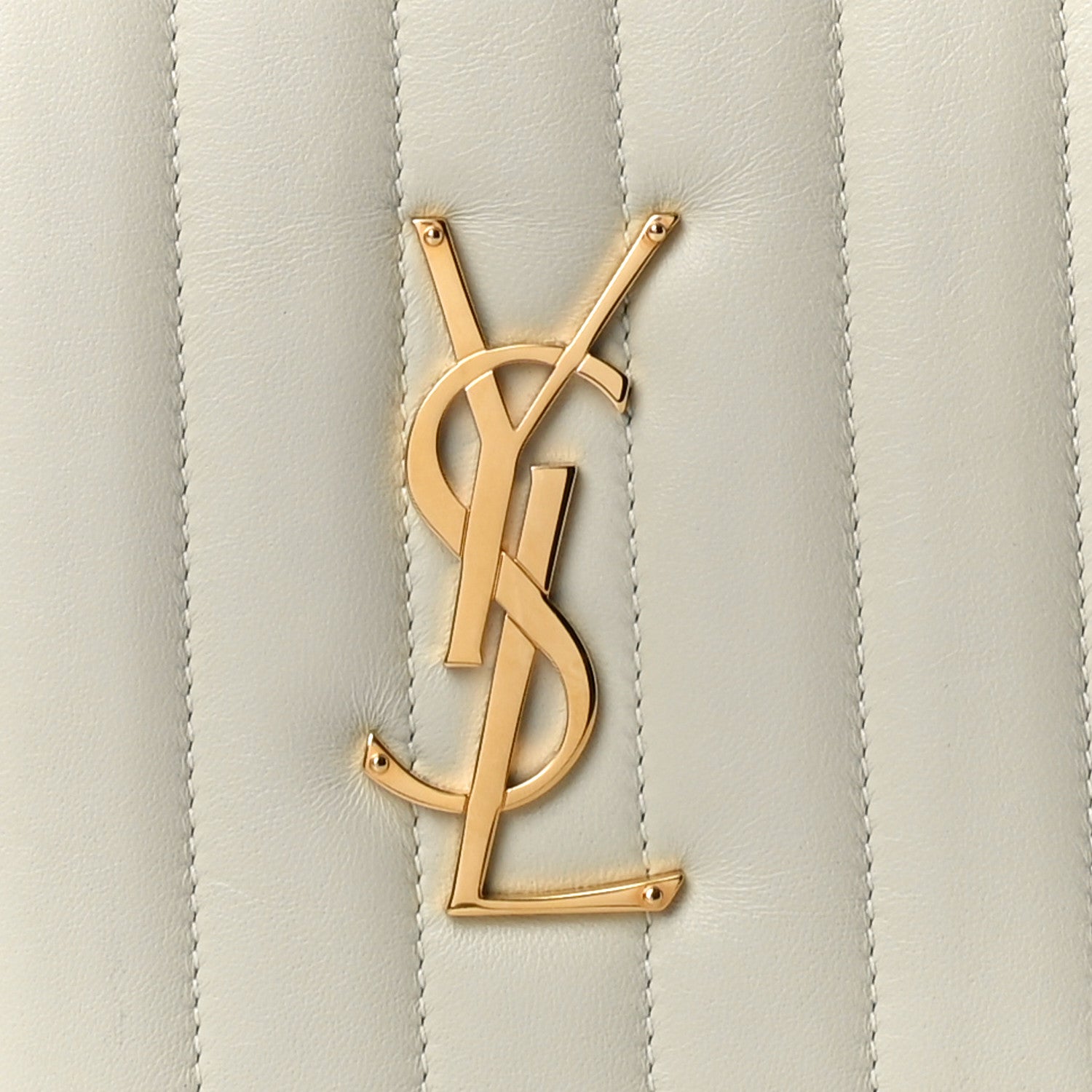 Saint Laurent Lambskin Matelasse Vicky Monogram Belt Bag Crema Soft 7 of 11