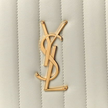 Saint Laurent Lambskin Matelasse Vicky Monogram Belt Bag Crema Soft 7 of 11