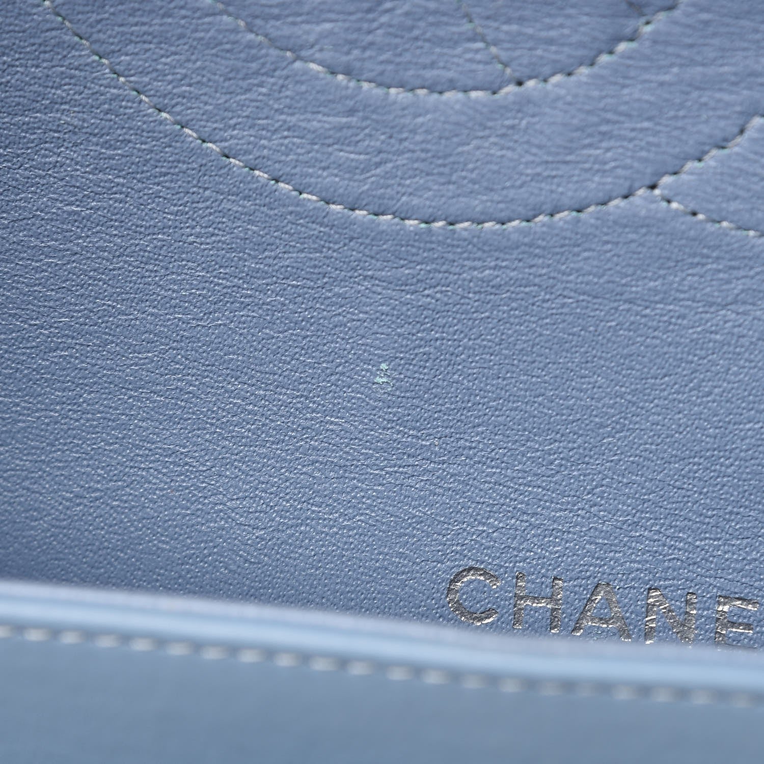 Chanel Patent Quilted Maxi Double Flap Blue 8 of 12