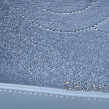 Chanel Patent Quilted Maxi Double Flap Blue 8 of 12