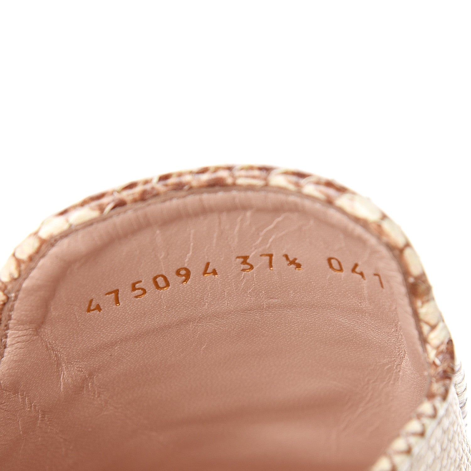 Gucci Straw Elaphe Womens Princetown Slippers 37.5 Natural Cream Brown 8 of 9
