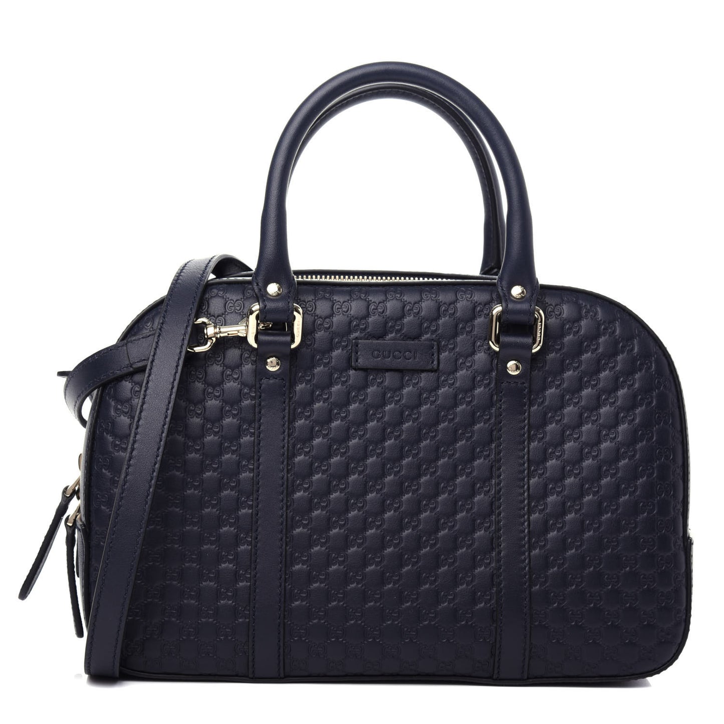 Microguccissima Medium Crossbody Bag Blue